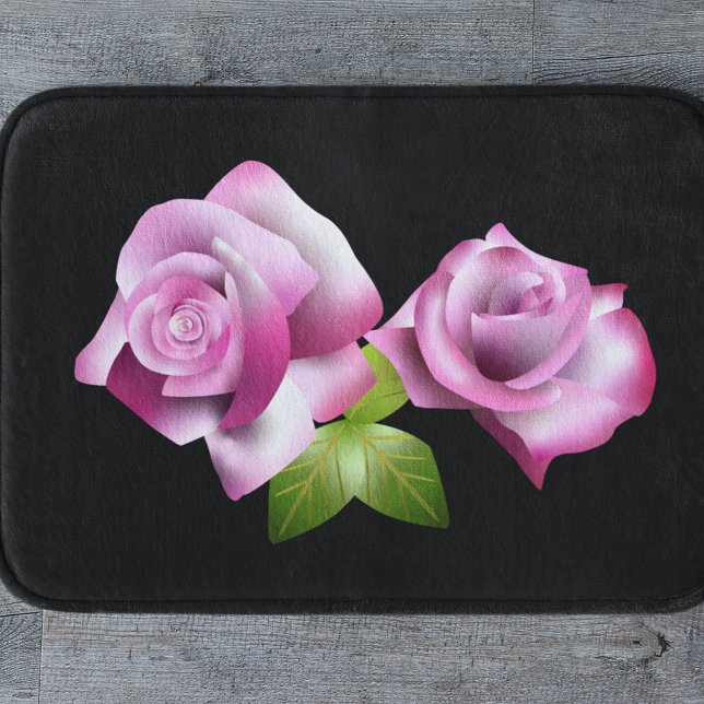 Perfect Pink Rose Bath Mat (Creator Uploaded)