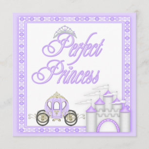 Perfect Princess Baby Shower Coach and Castle Invitation