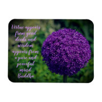 Perfect Purple Allium Flower Motivational Quote
