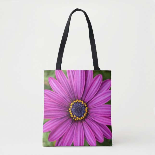 Perfect Purple Flower Head Tote Bag (Front)