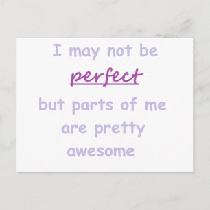 Perfect quote postcard