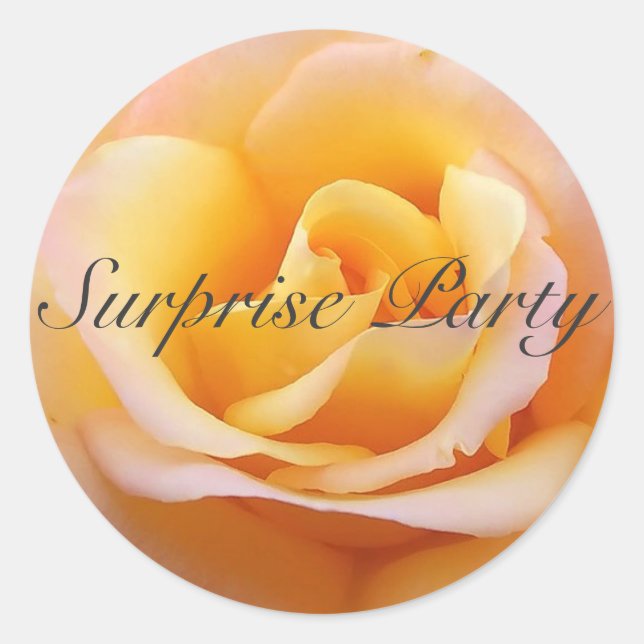 Perfect Rose - Surprise Party Classic Round Sticker (Front)