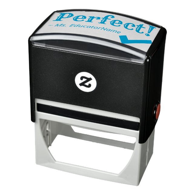 "Perfect!" + School Teacher's Name Rubber Stamp (Product)