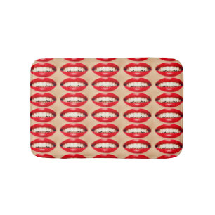 Perfect Smile Femme Fatale Pop-art Bath Mat