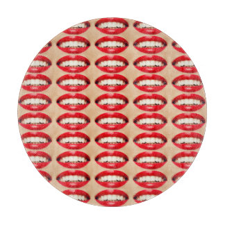 Perfect Smile Femme Fatale Pop-art Cutting Board