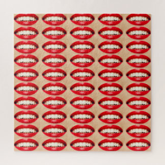 Perfect Smile Femme Fatale Pop-art Jigsaw Puzzle