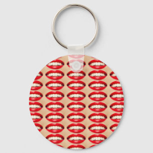 Perfect Smile Femme Fatale Pop-art Key Ring