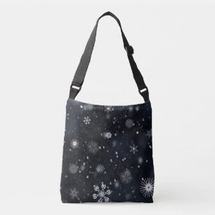 Perfect Snowflakes for the Christmas Holiday Crossbody Bag