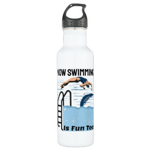 Perfect Swimmer Design - Now Swimming is Fun Too 710 Ml Water Bottle