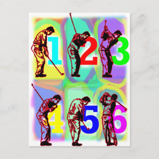 perfect swing wild colours postcard