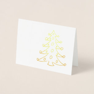 PERFECT TREE Holiday Card Gold