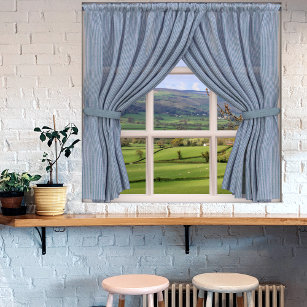 Perfect View: Fake Window onto Valley and Hills Poster