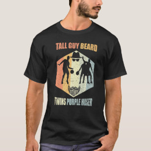 Perfect Vintage Retro Dude Tall Guy Beard Twins Pu T-Shirt