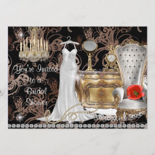 PERFECT VINTAGE STYLE BRIDAL SHOWER INVITATION