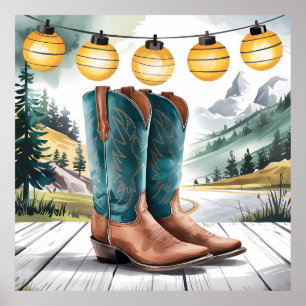 Perfect Western Wall Art Cowboy Boots Country
