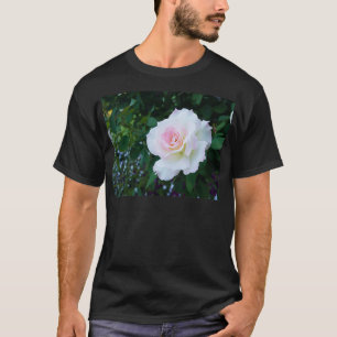 Perfect White Pink Rose T-Shirt