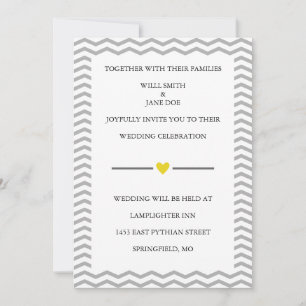 Perfect Zig Zag Wedding Invitation