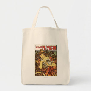 Perfecta Bicycles with Woman Advertisement Poste Tote Bag