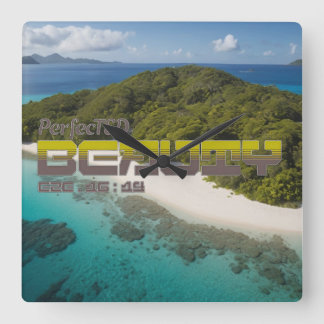 Perfected Beauty Square Wall Clock