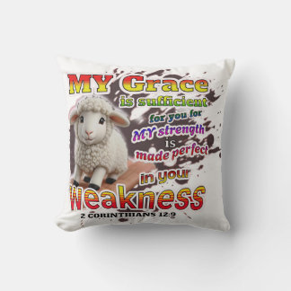 Perfected in weakness cushion