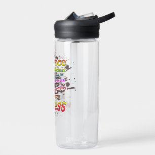 Perfected in weakness water bottle