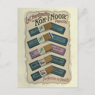 Perfection in Pencils Koh-I-Noor Postcard