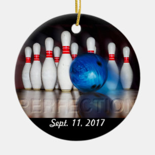 Perfection, Pins and Ball 300 game ornament