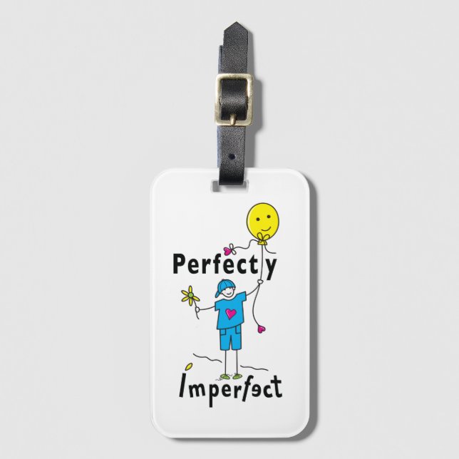 Perfectly Imperfect 2_Luggage Tag with Card Slot (Front Vertical)