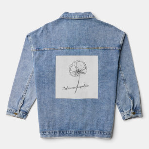 perfectly imperfect denim jacket