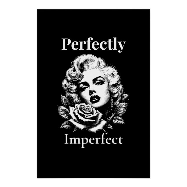 Perfectly Imperfect – Marilyn Noir Poster (Front)
