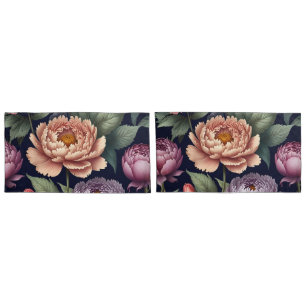 Perfectly matches with Peony Floral Pattern  Pillowcase