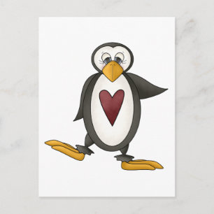 Perfectly Penguin · Heart Postcard