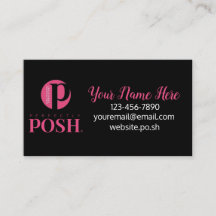 Perfectly Posh Custom Business Cards Girls Facial