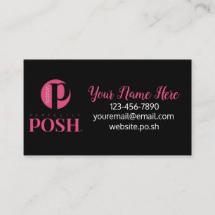 Perfectly Posh Custom Business Cards Girls Facial