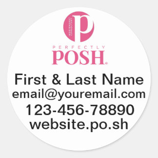 Perfectly Posh Custom Round Stickers