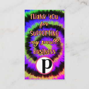 Perfectly Posh dark tie dye Business Card