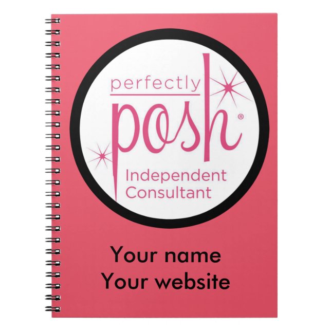 Perfectly Posh Independent Consultant gifts Spiral Notebook (Front)