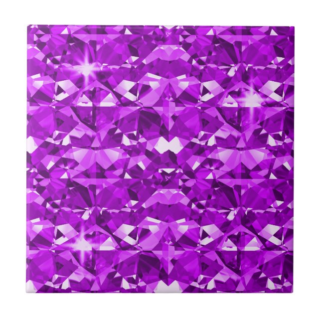 Perfectly Purple Diamonds Tile (Front)