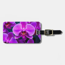 Perfectly Purple Orchid Luggage Tag