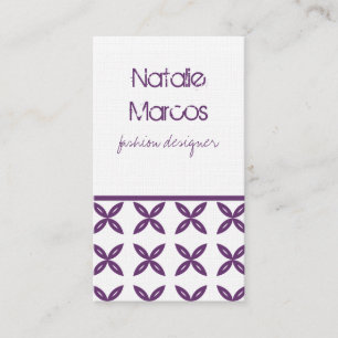 Perfectly Trendy Business Card, Violet Card