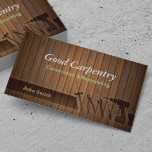 Perfessional Carpenter repair business cards