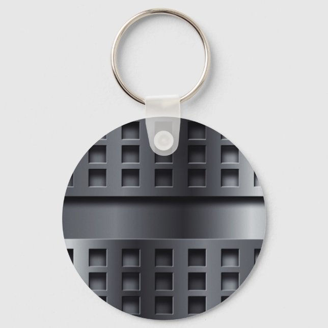 Perforated Metal Key Ring (Front)
