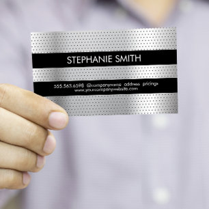 Perforated Metal Pattern Business Card