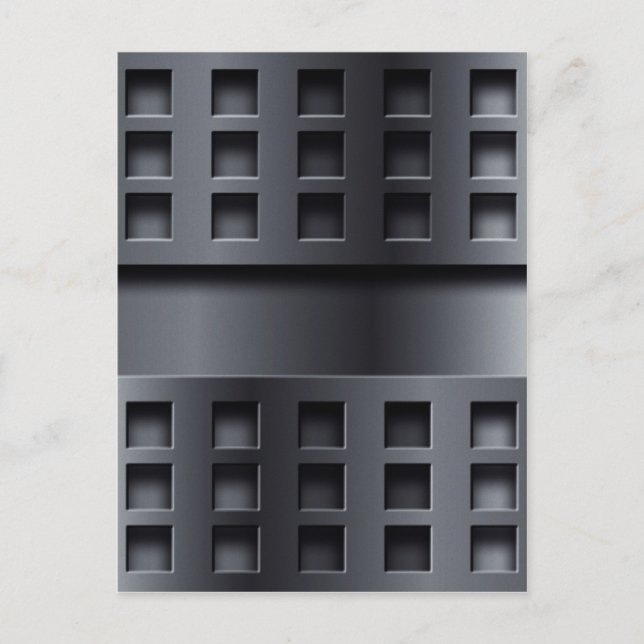 Perforated Metal Postcard (Front)