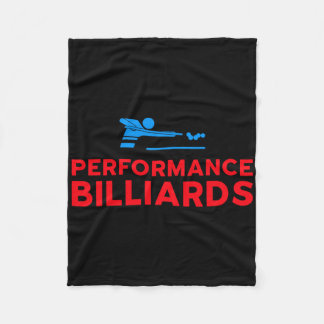 Performance Billiards Logo - Pool Player  Fleece Blanket