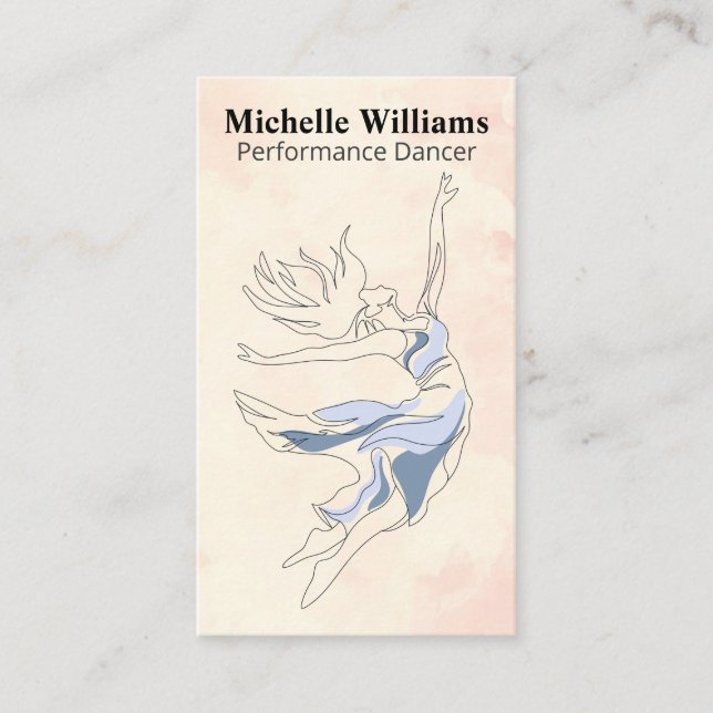 Performance Dancer | Expressive Art Business Card (Front)