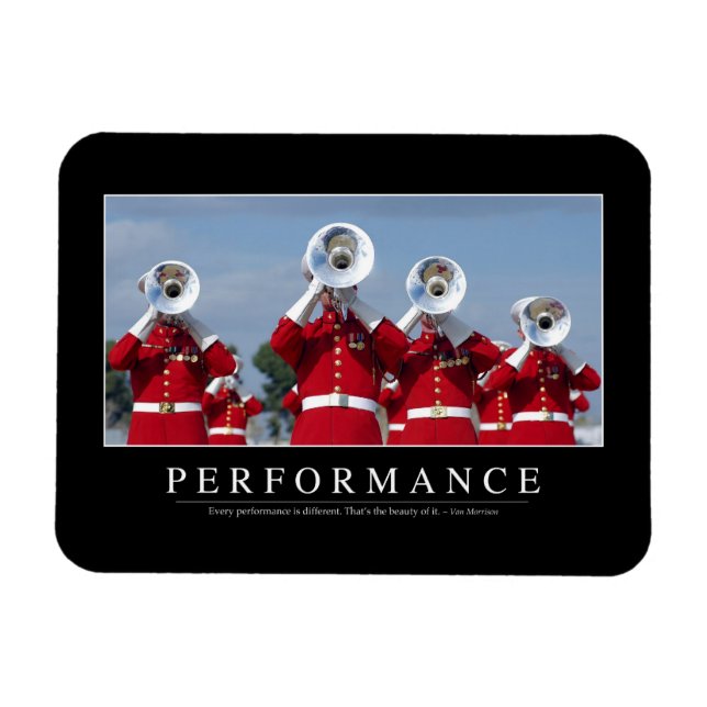 Performance: Inspirational Quote Magnet (Horizontal)