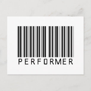 Performer Bar Code Postcard