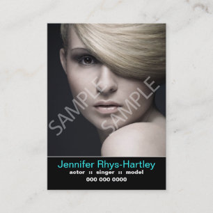 Performers Resume and Headshot Business Card