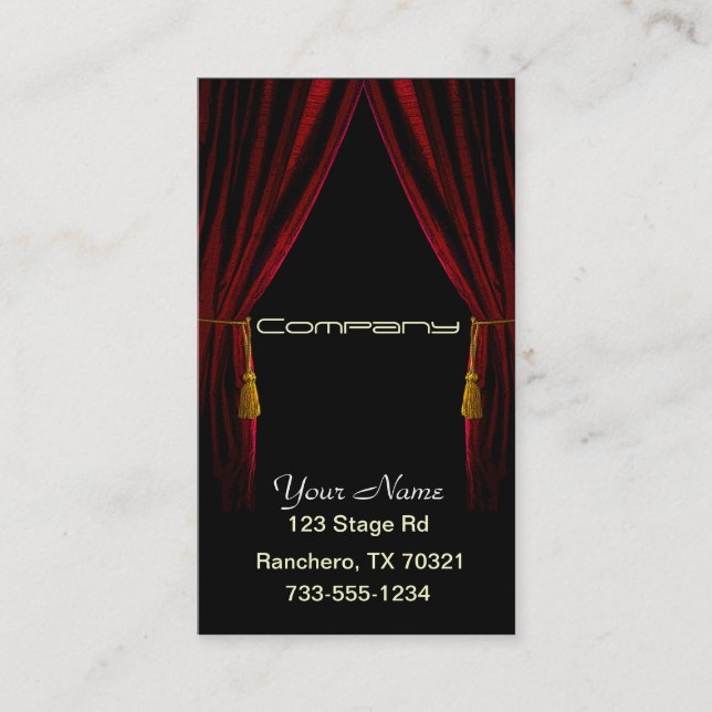 Performing Arts Business Card (Front)
